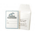 Seed Paper Gift Card or Room Key Sleeve With Flap